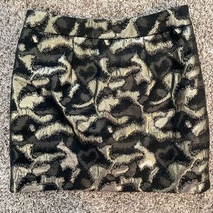 Forever21 Black & Gold Mini Skirt